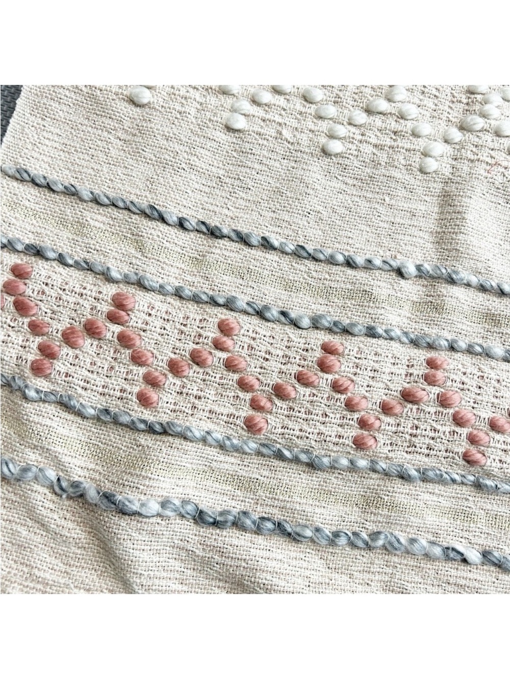 London Kaye Hand Woven Textured Bohemian Hippie Decorative Throw Afghan Blanket - Picture 3 of 6